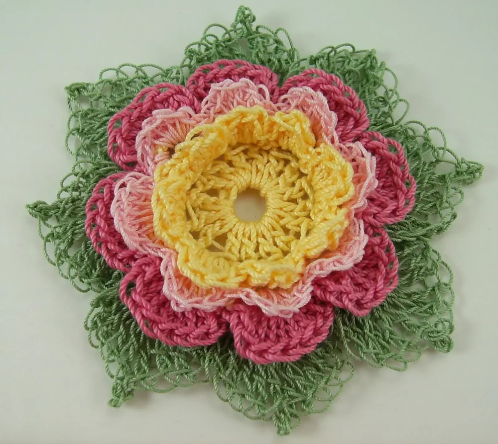 Flor a Crochet Paso a Paso