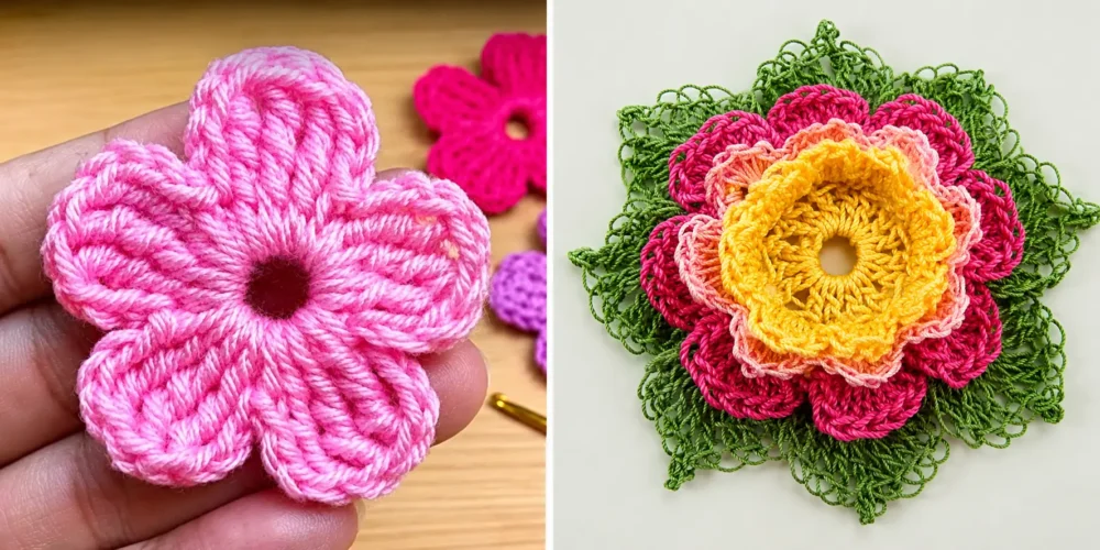 Flores en Crochet
