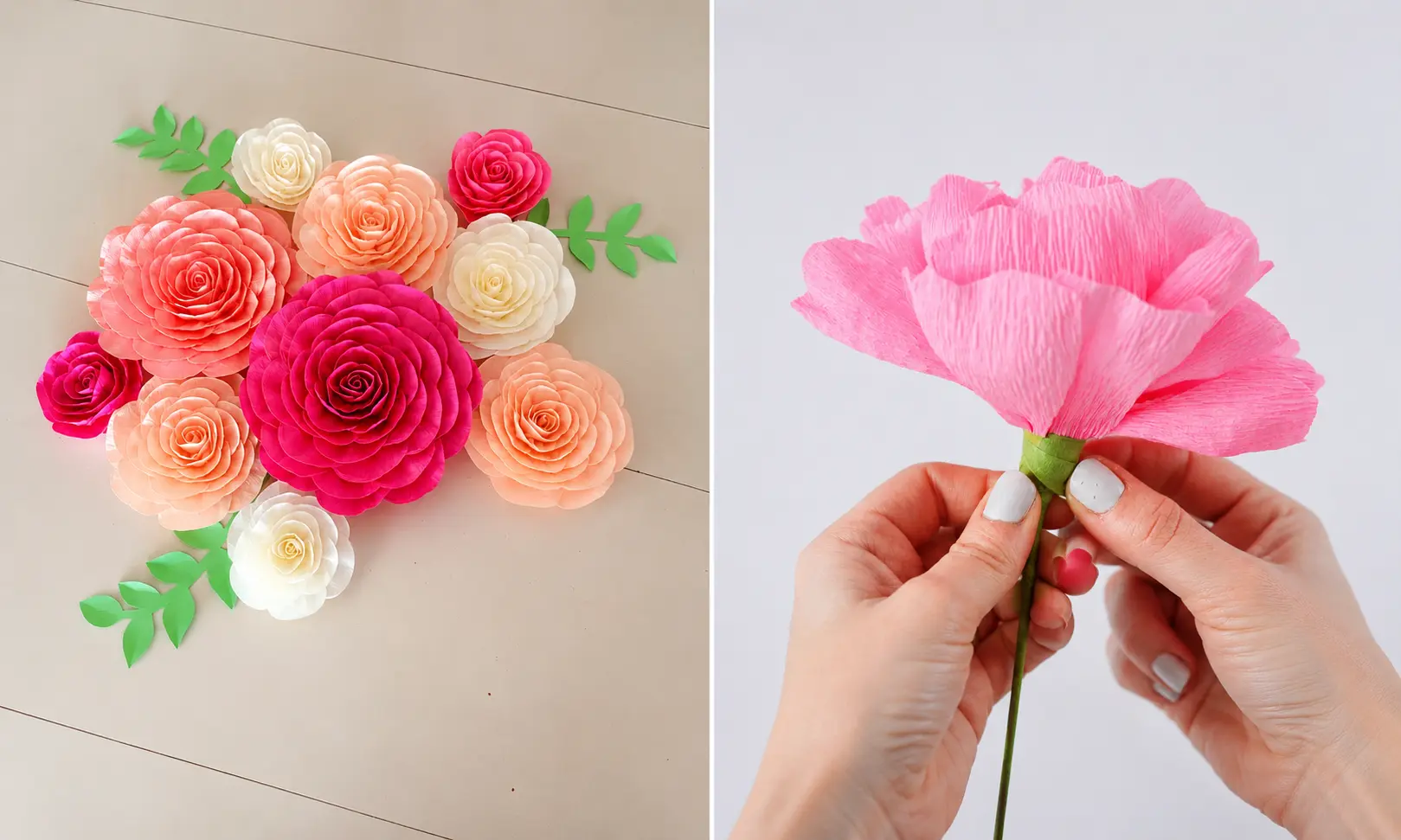 Flores de Papel Crepé