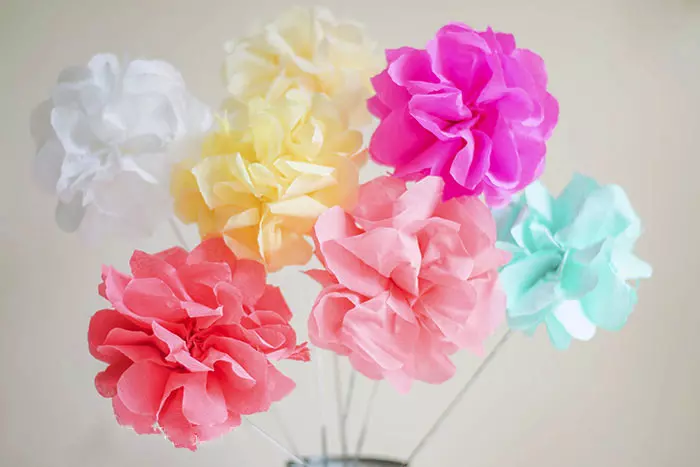 Flores de Papel Crepé