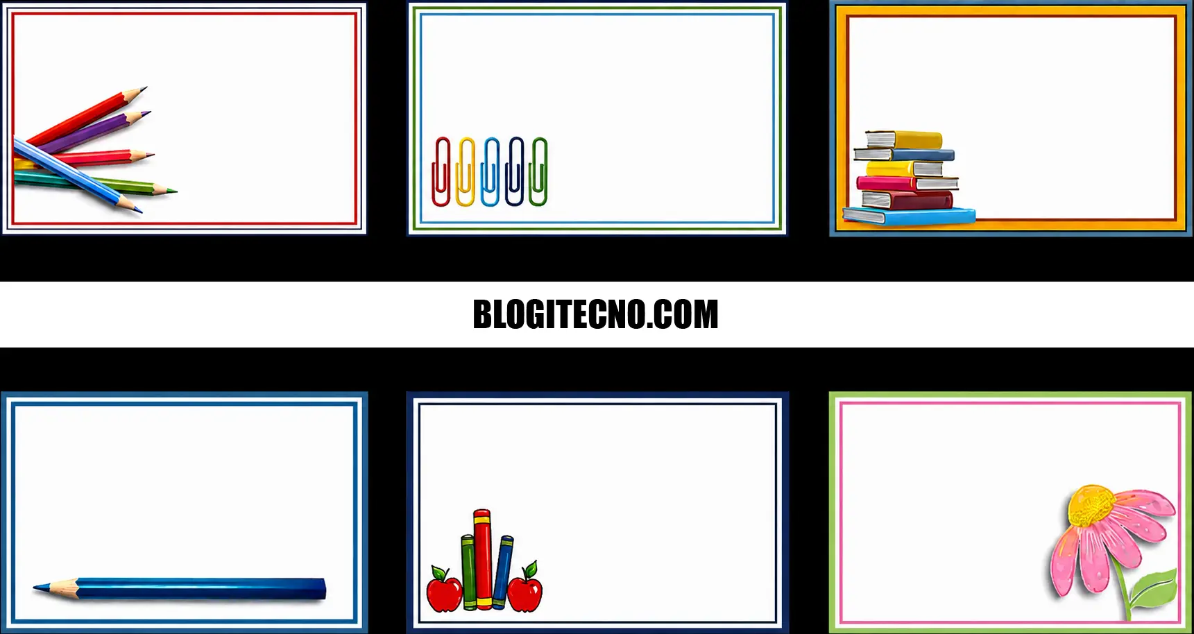 Etiquetas para Cuadernos