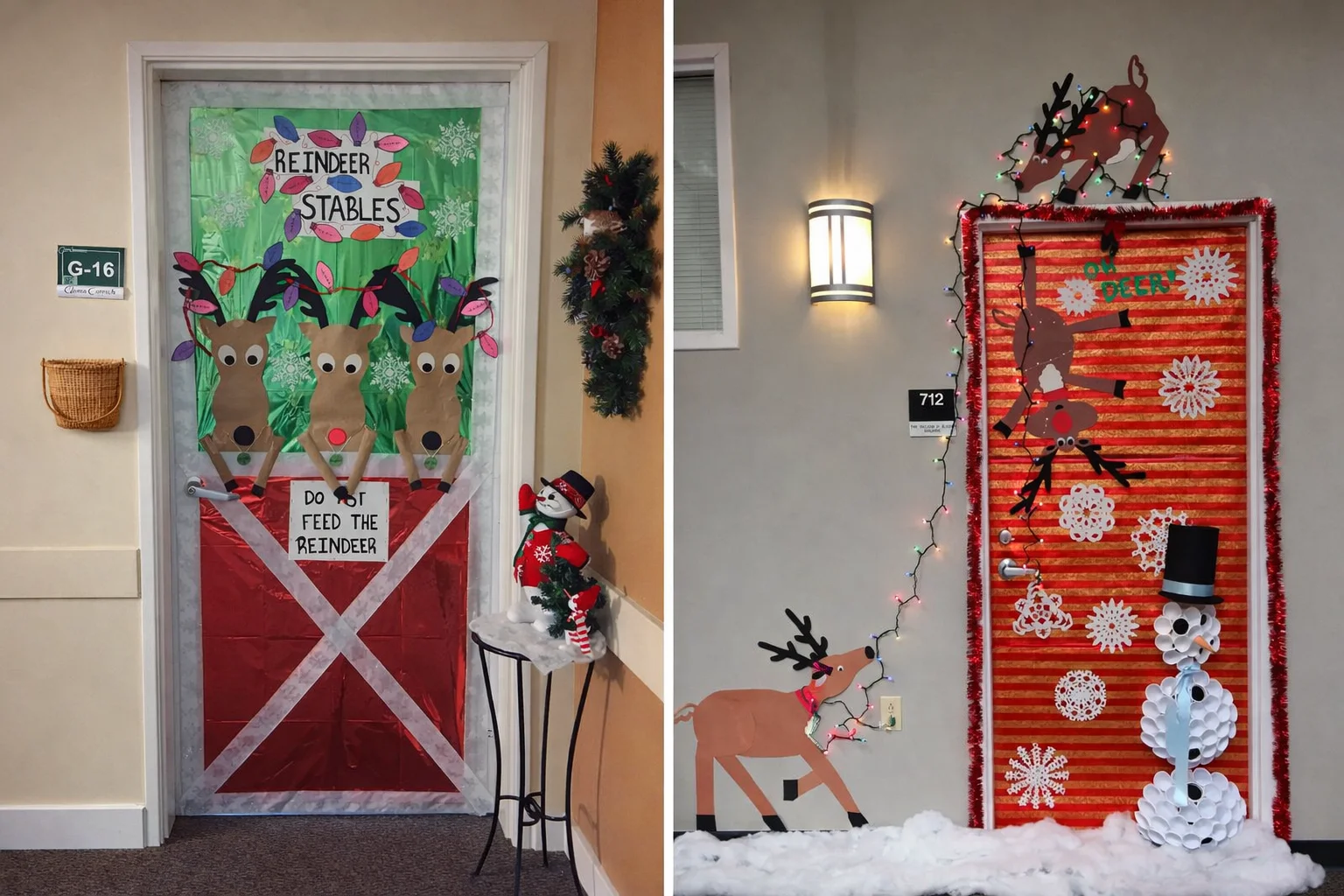Puertas Decoradas de Navidad