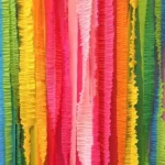 cortinas de papel crepe