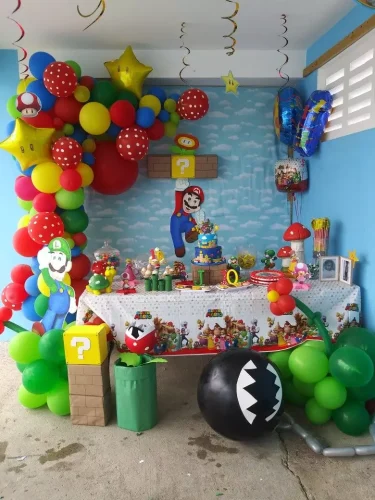 Decoración de Mario Bros para Cumpleaños Temáticos (Imágenes)