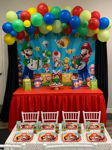 Decoración de Mario Bros para Cumpleaños Temáticos (Imágenes)