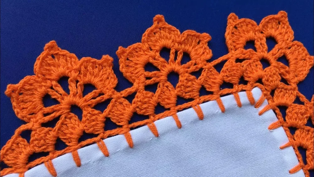 Orillas para Servilletas Fáciles y Bonitas de una sola vuelta