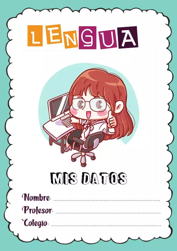 Carátulas para Lengua y Literatura