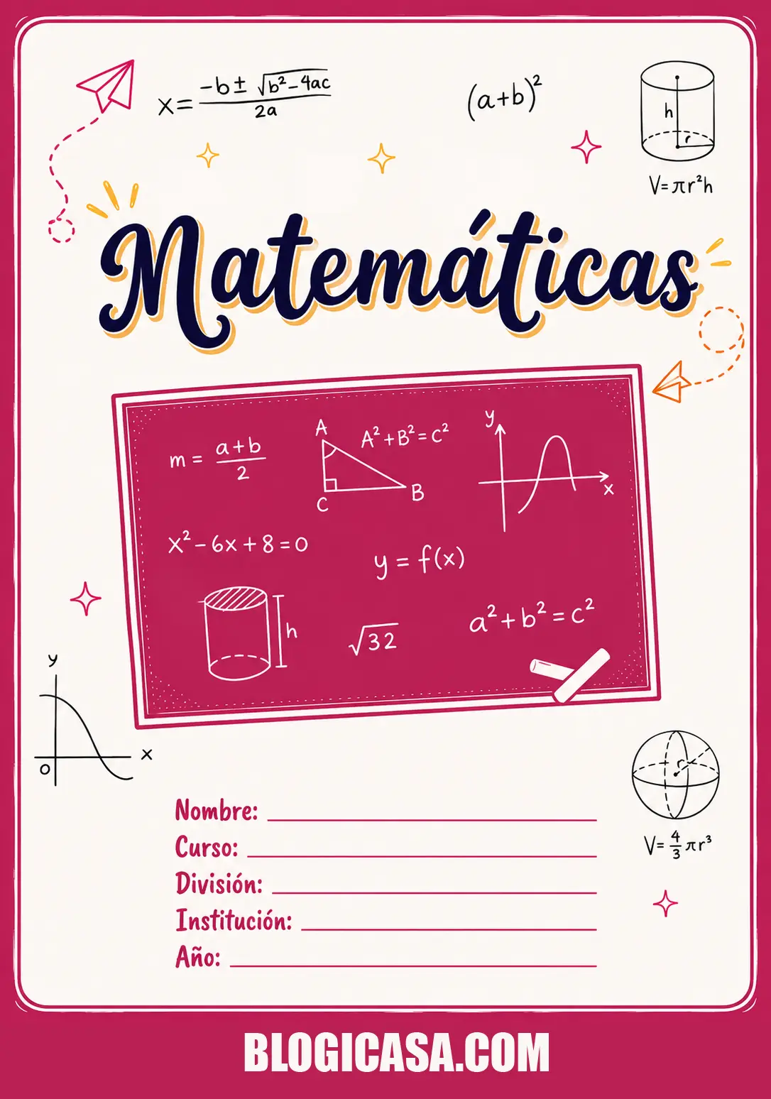 Carátula para Matemática