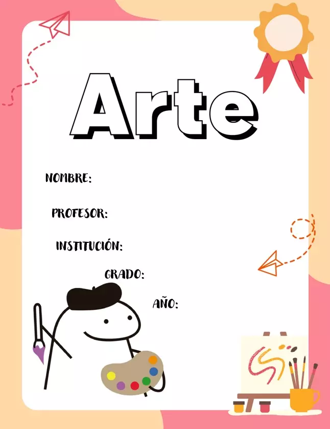 Carátula para Artes Plásticas