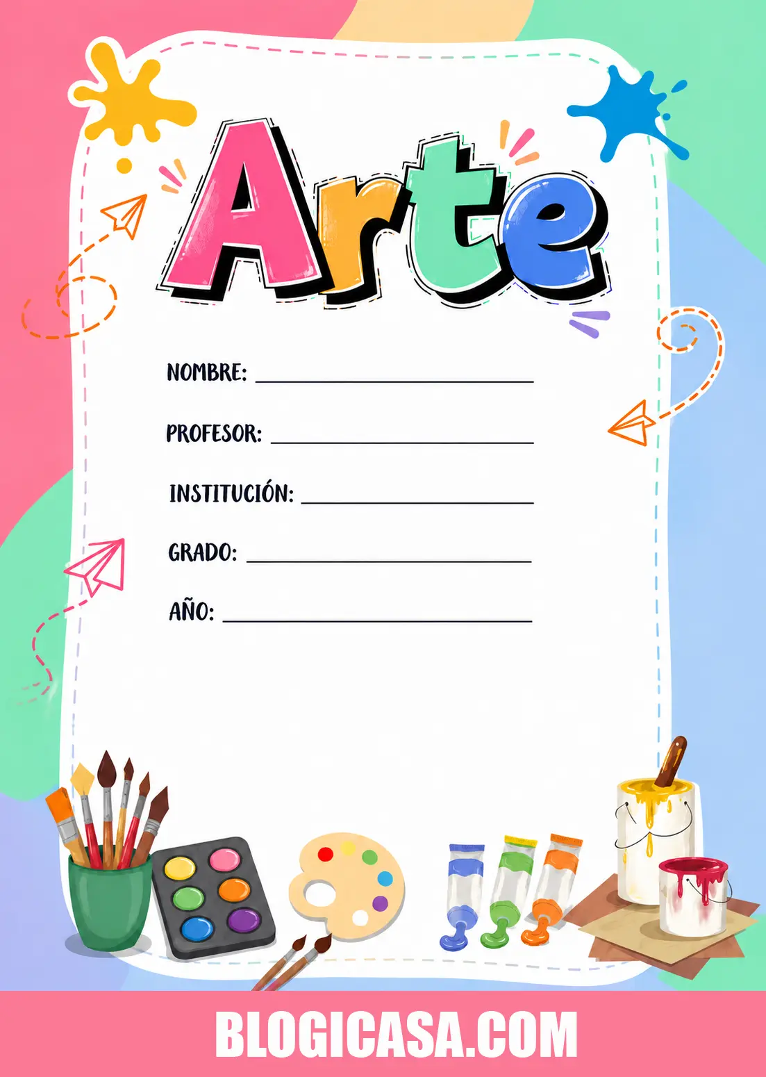 Carátula para Artes Plásticas