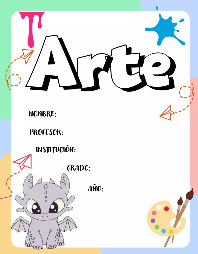 caratulas de artes plasticas