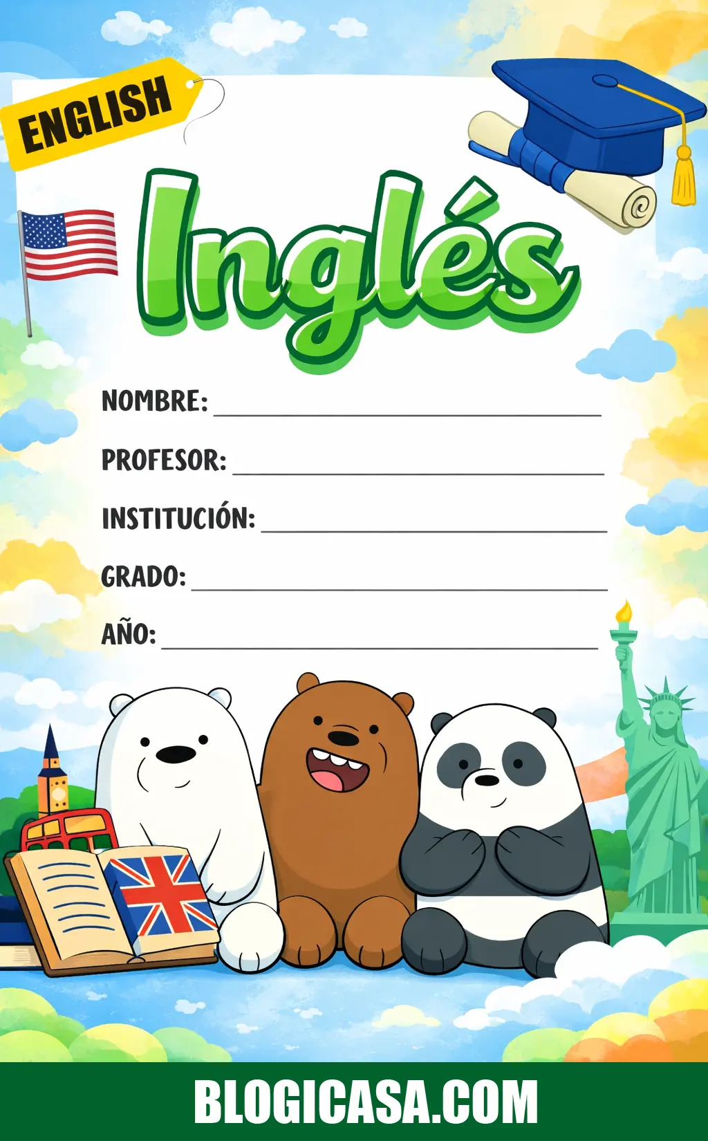 Carátula para Inglés